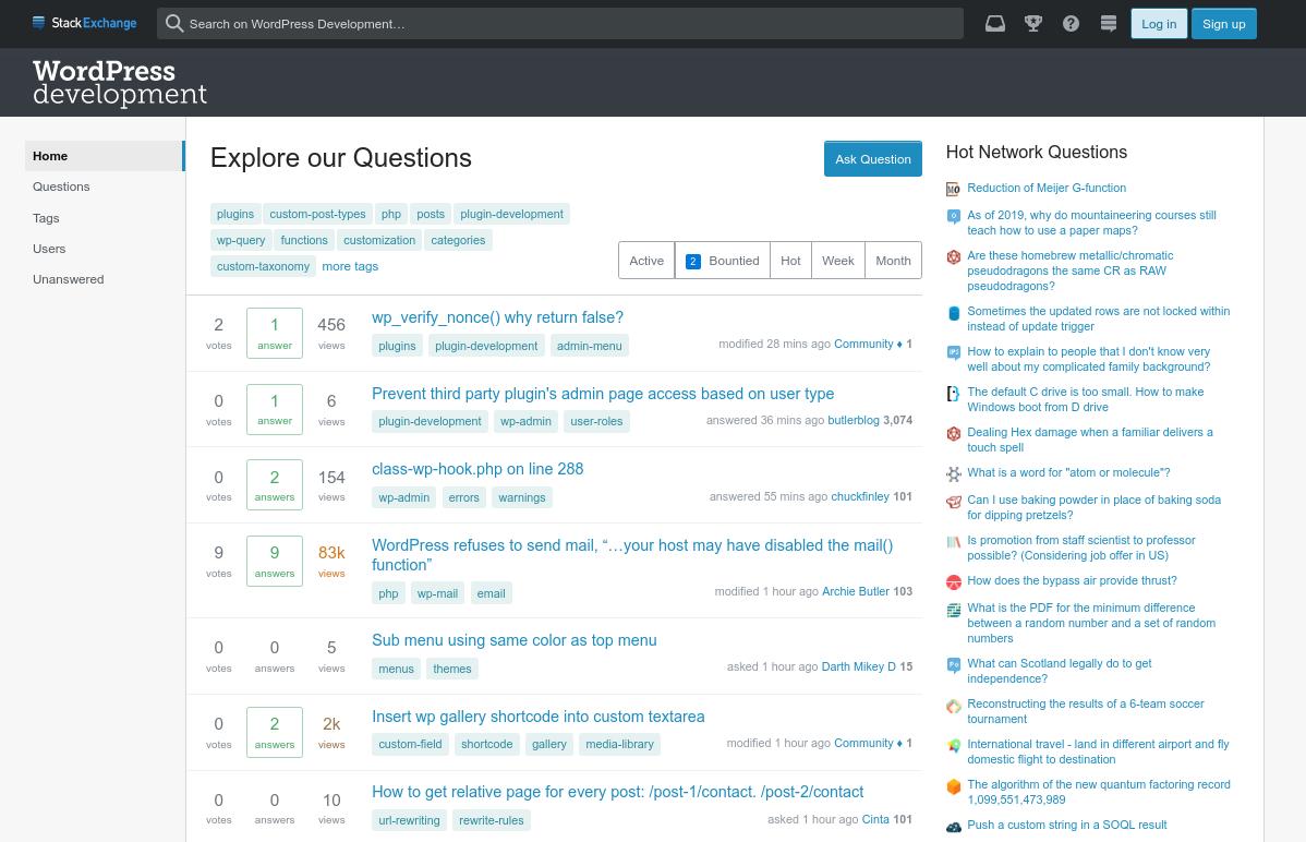 WordPress Stack Exchange