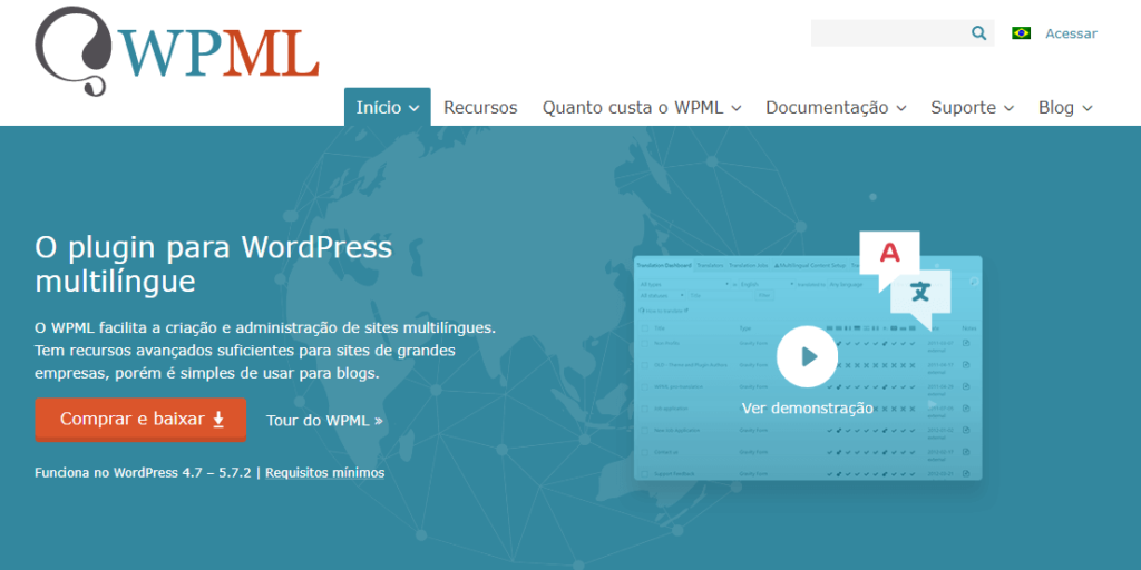 Plugin pago para WordPress - WPML