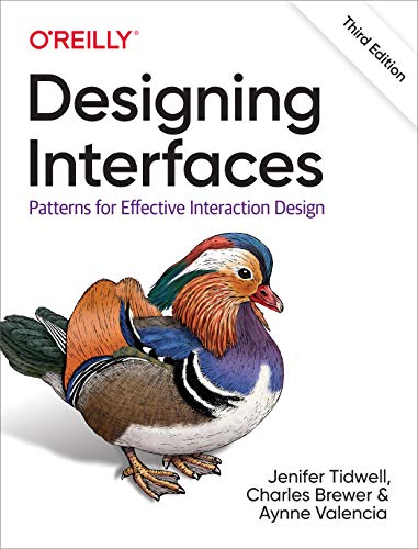 Designing Interfaces por Jenifer Tidwell, Charles Brewer e Aynne Valencia